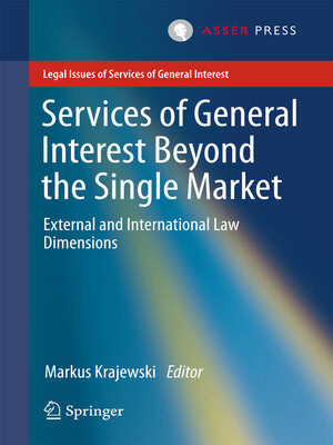 cover image of Services of General Interest Beyond the Single Market
